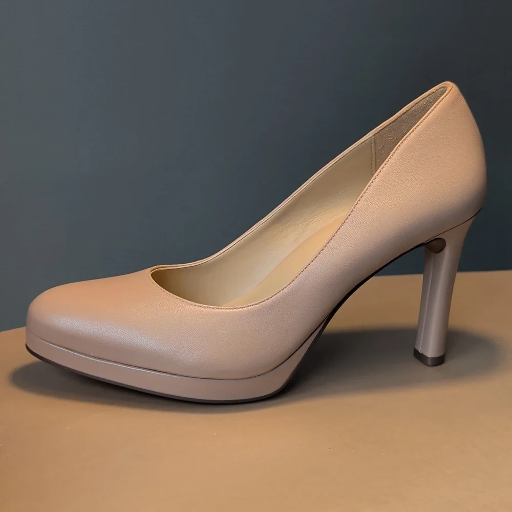 Naturalizer Teresa Leather Platform Pump In Gingersnap New Size 8.5 $120 Online